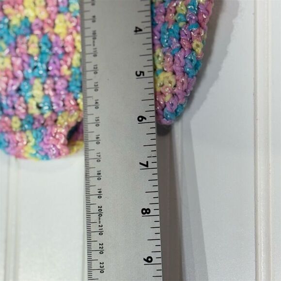 Handmade Baby Crochet Top & Bloomers Rainbow Pastel Sparkle 0–6M Cottagecore - Picture 9 of 9